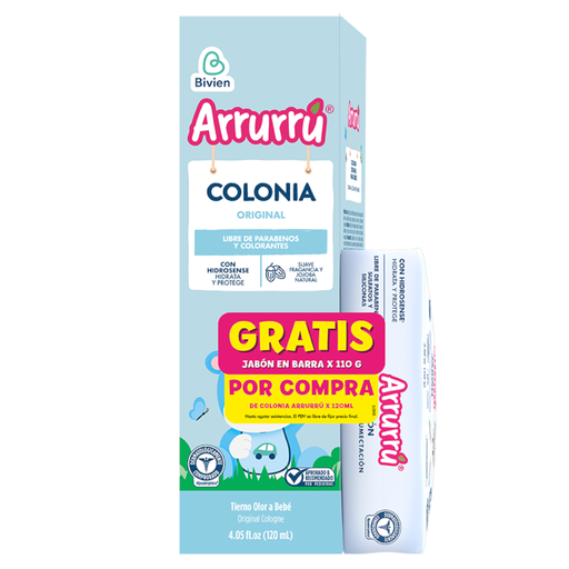[055471] Colonia Original Arrurrú 120Ml Gratis Jabón Arrurru 110Gr