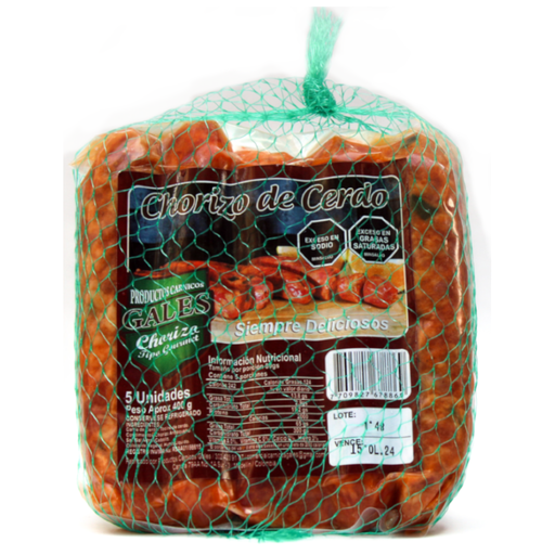[055515] Chorizo De Cerdo Gales Tradicional 5 Unidades 400Gr