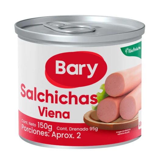 [055505] Salchicha Viena Bary Lata150Gr