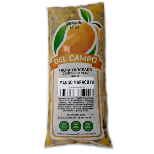 [055559] Fruta Troceada Mango Y Maracuyá Del Campo 400Gr