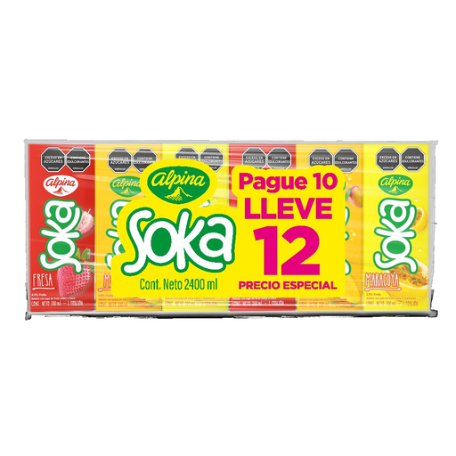 [055577] Soka Surtido Tetrapak Pague 10 Lleve 12 200Ml