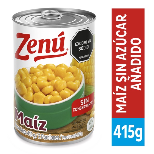 [055589] Maíz Tierno Zenú Lata 415Gr