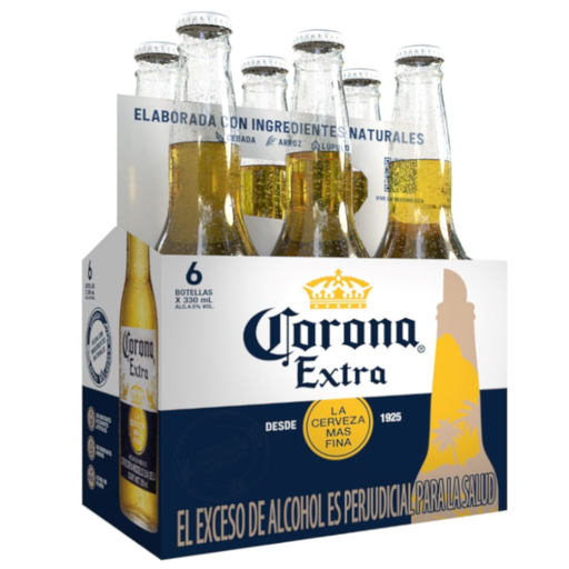 [055596] Cerveza Corona Extra 330Cc 6 Unidades