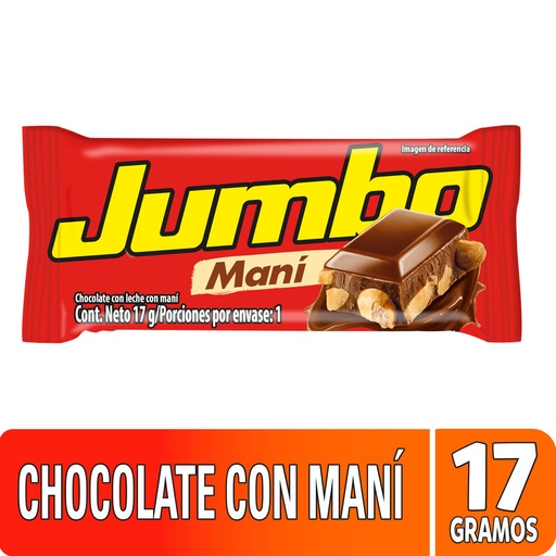 [055582] Chocolatina Jumbo Maní 17Gr