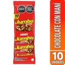 Chocolatina Jumbo Maní 10 Unidades 17Gr C/U