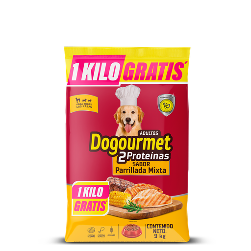 [055592] Dogourmet Parrilla Mix Adultos 9000Gr Gratis 1000Gr
