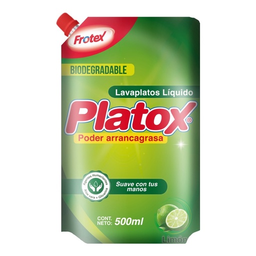 [055645] Lavaplatos Líquido Platox Frotex Doypak 500Ml