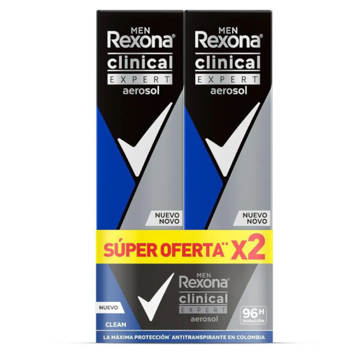 [055673] Desodorante Rexona Men Clinical Expert Spray 91Ml 2 Unidades Precio Especial
