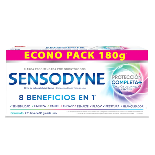 [055678] Crema Dental Sensodyne Protección Completa 90Gr 2 Unidades