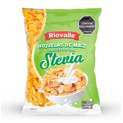 [046744] Cereal  Hojuelas Maiz Riovalle Con Stevia 400Gr