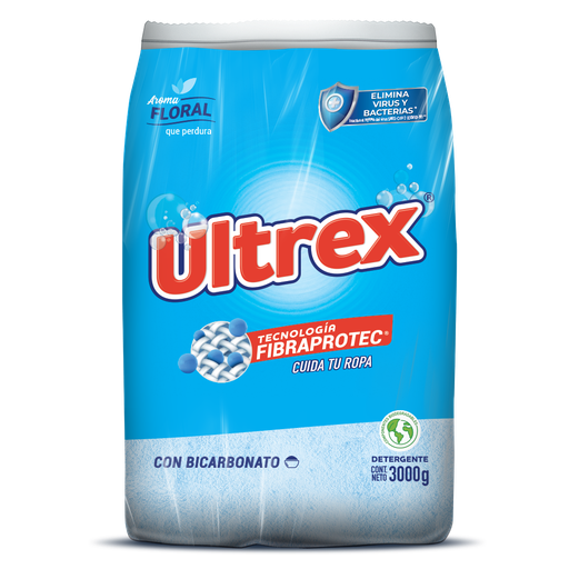 [055699] Detergente En Polvo Ultrex Floral 3000Gr