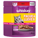 Fillets Surtido Whiskas Adulto Pague 6 LLeve 8 720Gr