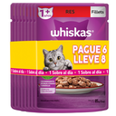 Fillets Sutido Whiskas Adulto Pague 6 LLeve 8 720Gr