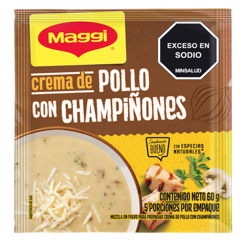 [055730] Crema Maggi Pollo Champiñones Sobre 60Gr