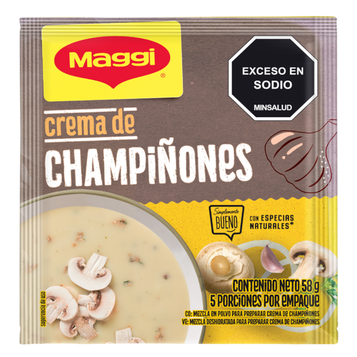 [055733] Crema Maggi Champiñones Sobre 58Gr