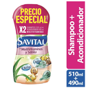 Shampoo Savital Multivitaminas y Sábila 510Ml + Acondicionador 490Ml