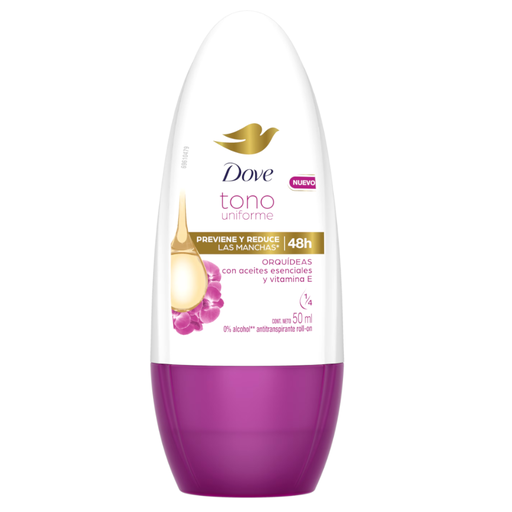 [055741] Desodorante Dove Orquídeas Tono Uniforme Roll-on 50Ml