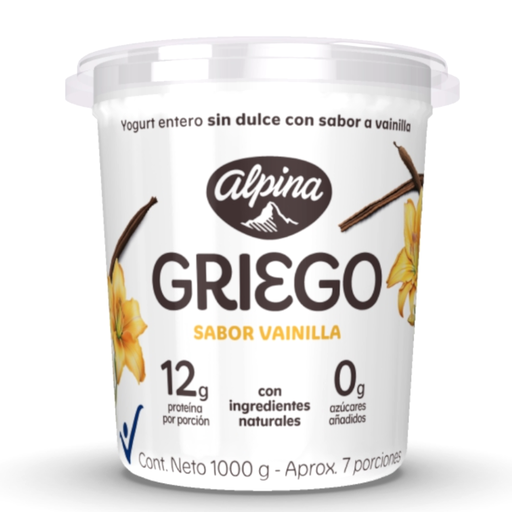 [055743] Yogurt Griego Alpina Vainilla 1000Gr