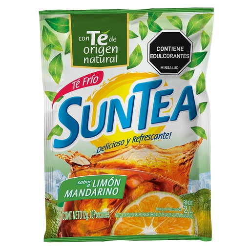 [055760] Té Polvo Suntea  Limón Mandarino 12Gr