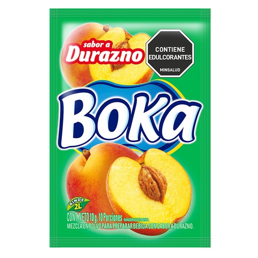 [055800] Boka  Sabor  Durazno 10Gr
