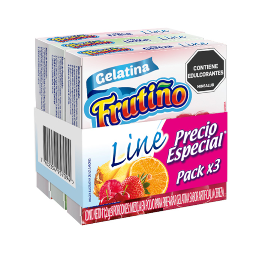 [055823] Gelatina Frutiño Line Surtida 11.2Gr 3 Unidades Precio Especial