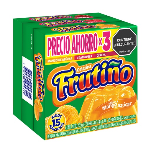 [055827] Gelatina Frutiño Surtida 3 Unidades 42Gr
