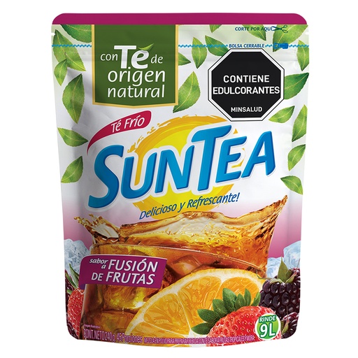 [055834] Té Polvo Suntea Fusión de Frutas 240Gr 9L