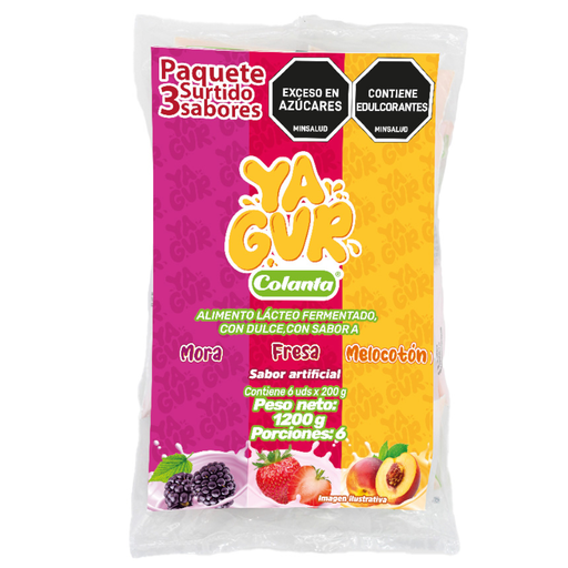 [055840] Yagur Surtido Colanta Bolsa 6 Unidades 1200Gr