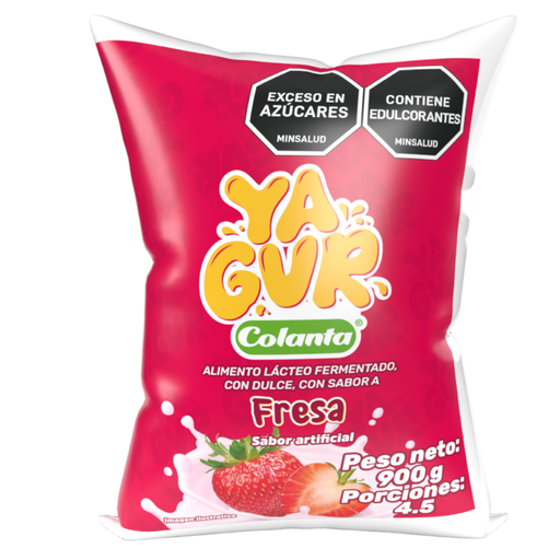 [055841] Yagur Fresa Colanta Bolsa 900Ml