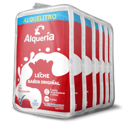 [055844] Leche UHT Alqueria Alquelitro 6 Unidades 6000Ml