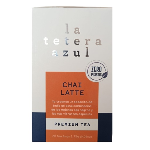 [055872] Te Chai Latte  La Tetera Azul 20 Unidades  33Gr