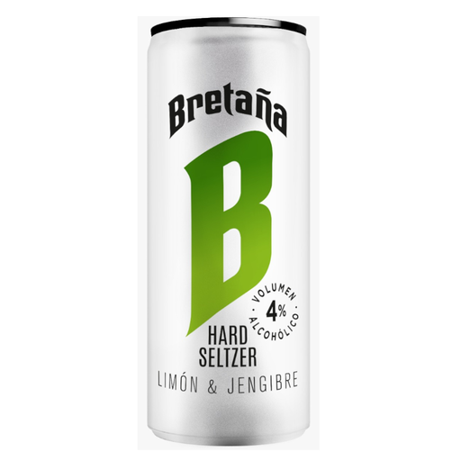 [055877] Bebida Alcohólica Bretaña Limón Y Jengibre Lata 269Ml