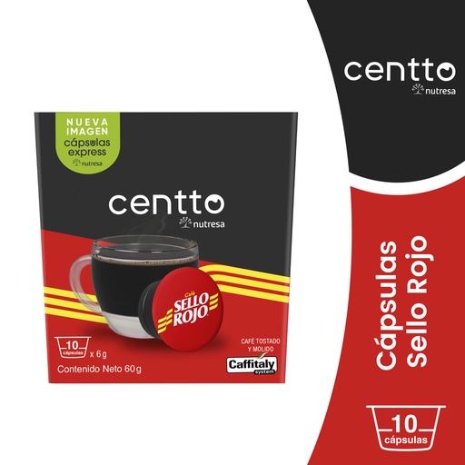 [055907] Café Sello Rojo Centto Cápsula 10 Unidades