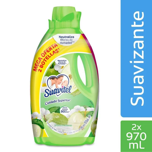 [055921] Suavitel Cuidado Superior  Frescura De Manzana 970Ml 2 Unidades