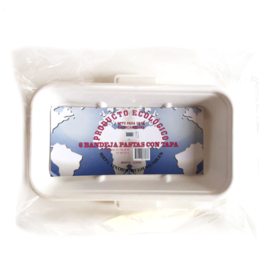 [055936] Molde Lasagña Santa Lucia Oxobidegradable 6 Unidades