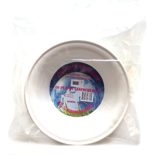 [055938] Plato Sancochero Biodegradable Sata Lucia 10 Unidades