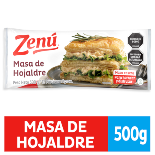 [055945] Masa De Hojaldre Hornear Zenú  500Gr