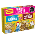 Caldo Gallina Maggi Pague 12 LLeve 16 176Gr  8 Costilla 8 Gallina