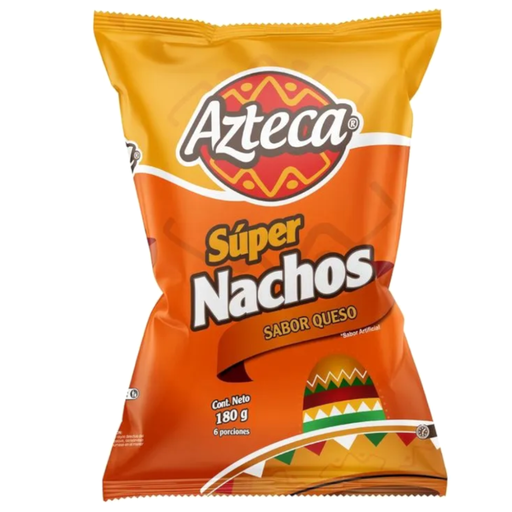 [055956] Super Nachos Azteca Sabor Queso 180Gr