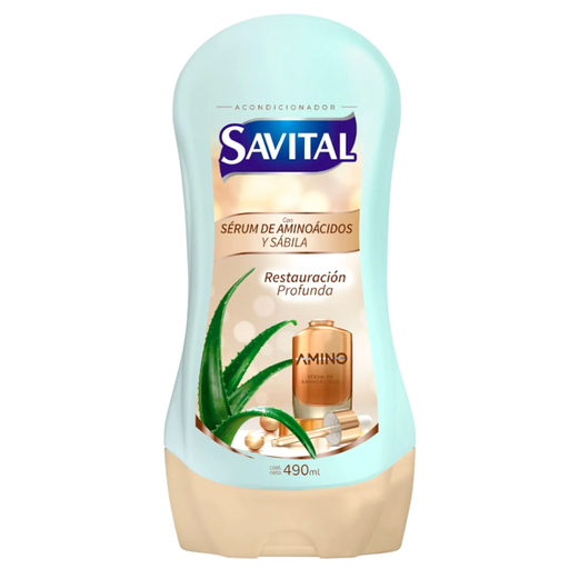 [055991] Acondicionador Savital Sérum De Aminoácidos Y Sábila 490Ml