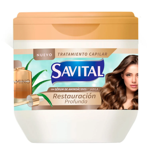 [055993] Tratamiento Capilar Savital  Restauración Profunda Sérum Y Aminoácidos Y Sábila 425Ml
