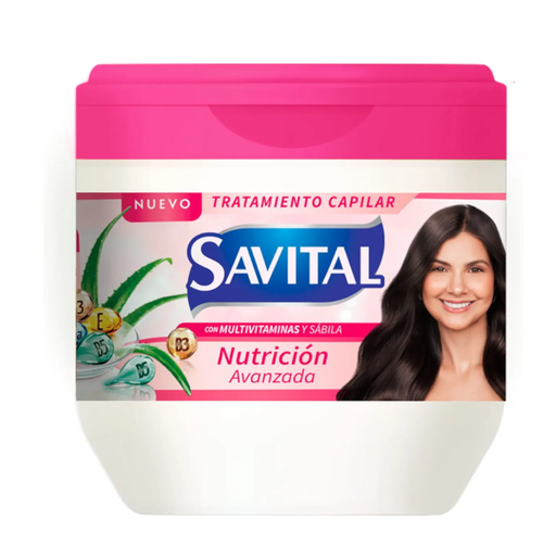 [055994] Tratamiento Capilar Savital  Nutrición Avanzada Con Multivitaminas Y Sábila 425Ml