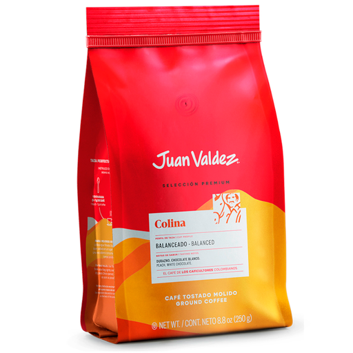 [055998] Café Juan Valdez Tostado Y Molido Colina Bolsa 250Gr