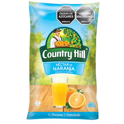 [056014] Nectar Country Hill Naranja Endulzado Con Sucralosa 1000Ml