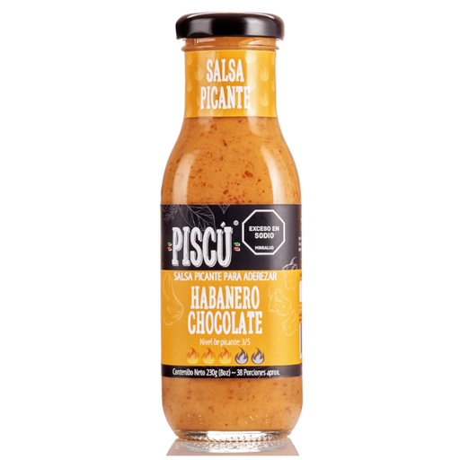 [056017] Salsa Picante Piscú Habanero Chocolate  230Gr
