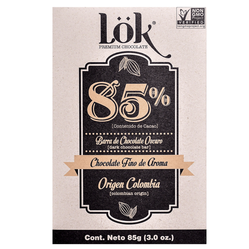 [056040] Barra Chocolate Oscuro Lok 85% Cacao 85Gr