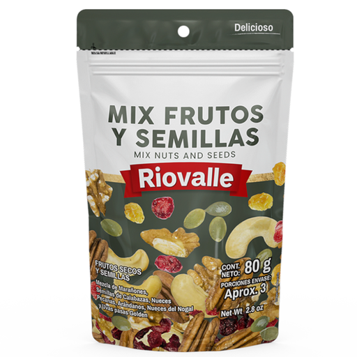 [056048] Mix De Frutos Y Semillas Riovalle 80Gr