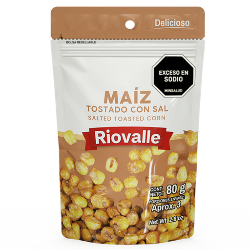 [056050] Maíz Tostado Con Sal Riovalle 80Gr