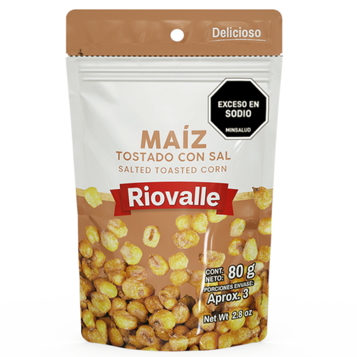 [056050] Maíz Tostado Con Sal Riovalle 80Gr