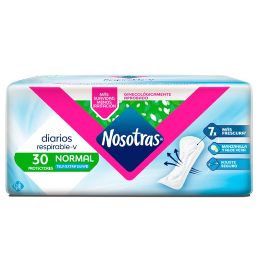 [056069] Protectores Nosotras Diarios Respirable-V Normal 30 unidades